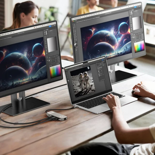 momax 1-Link USB-C Hub 9-in-1 - Titanium - Image 5