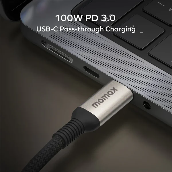 momax 1-Link USB-C Hub 9-in-1 - Titanium - Image 4