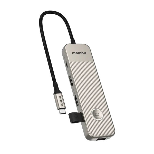 momax 1-Link USB-C Hub 9-in-1 - Titanium