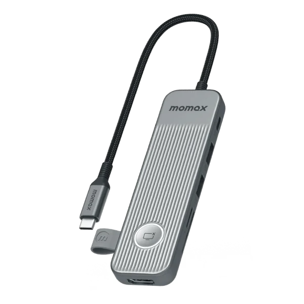 momax 1-Link USB-C Hub 7-in-1 - Gray
